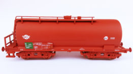 H0 MÁV four-axle maintenance of way tank car, 1. running no., brown-green colours, MODIFICATION ONLY