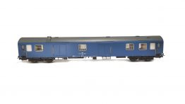 H0 MÁV four-axle luggage van with mailing booth, blue